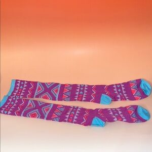 Colorful Geometric Patterned Socks
